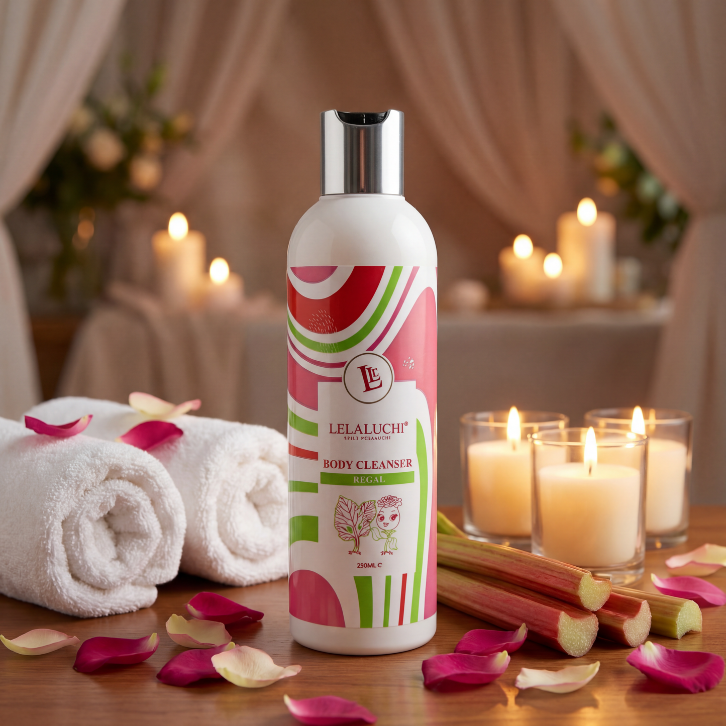 Regal Rhubarb & Rose Body cleanser