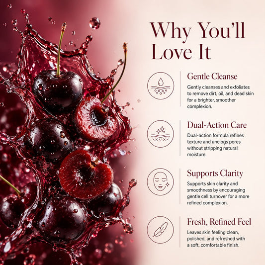 BLACK CHERRY FACE WASH & EXFOLIANT
